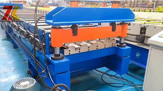 Petit pain en acier de double couche de couture debout de feuille ondulée de tuile de petit pain de couleur de PPGI formant la machine